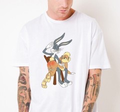 Bugs Bunny Spanking Lola Funny Cartoon Unisex T-shirt S-5XL