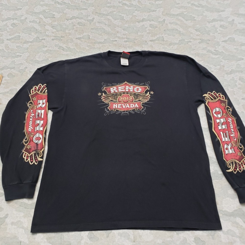 Hot Leather Shirt Mens XL Black Pullover Long Sleeve