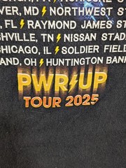 AC/DC PWRD-UP Rock Band Concert Tour Graphic T-Shirt 2025 Small Black ECU