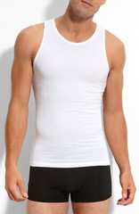 TOMMY JOHN Soft Cotton/Spandex Basics Tank Undershirt size WHITE Medium (men)