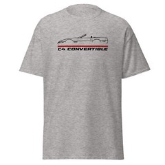 Premium T-Shirt For Chevrolet Corvette C4 Convertible Car Fans Birthday Gift Tee