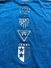 American Fighter Premium Athletics Blue 50/50 Cotton Poly Blend T-Shirt Men’s XL