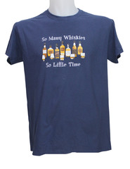 Sol’s Regent Men’s T-Shirt Whiskey Graphic Navy Short Sleeve Size L