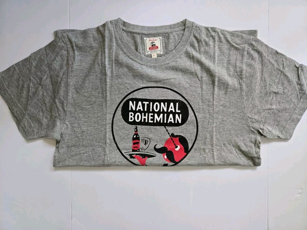 National Bohemian – Mens Brass Tacks T-Shirt Size Large