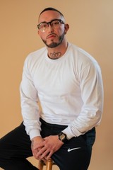 PRO5 Heavyweight T Shirt Mens Thick Cotton Blank Crewneck Streetwear Solid