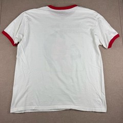 Hot Topic Ringer T Shirt Mens XL White Red Don’t Do Drugs Devil Graphic Tee