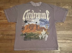 Civil Regime Blooming Through Chaos Desert Graphic Boxy T-Shirt