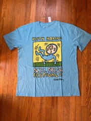 Keith Haring Graffiti-like by NYC artist Graphic T-shirt Tall XL NEW with Tags