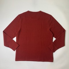 Mack Weldon Shirt Mens Extra Large Ruby Waffle Knit Stretch Cotton Blend Thermal
