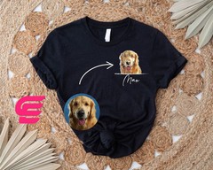 Custom Pet Dog Memorial Comfort Tee Shirt Personalized Pet Loss Gift Top