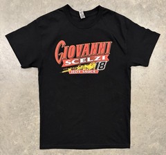 Giovanni Gio Scelzi #18 Sprint Car Graphic Shirt Men’s Small / Medium Hot Sauce