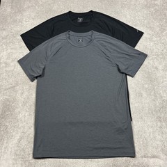 Hill City Shirt Lot of 2 Mens Medium Stretch Short Sleeve Crewneck Athletic Tee