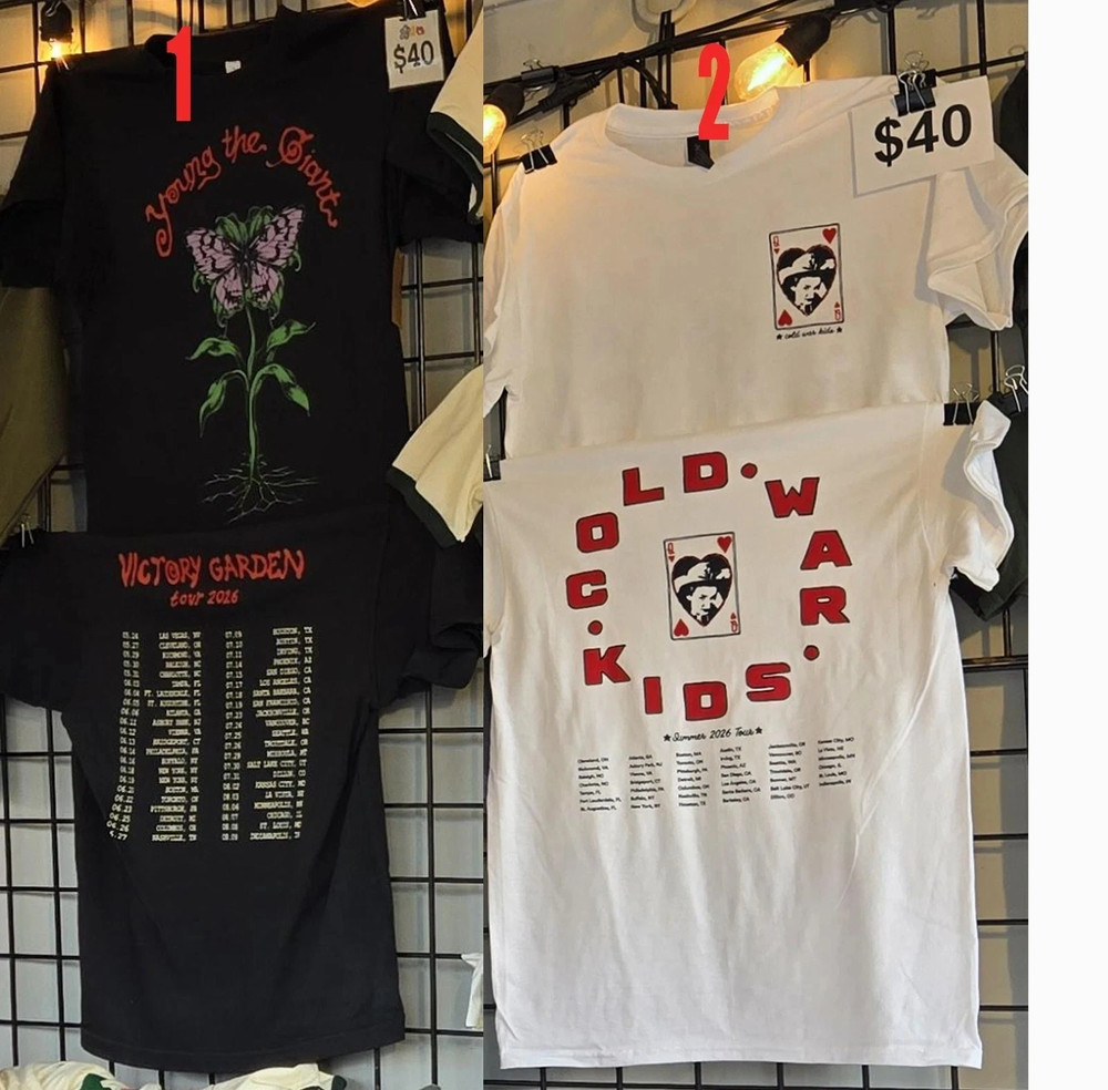 Young The Giant Victory Garden Tour 2026 North America T-Shirt Pick style design