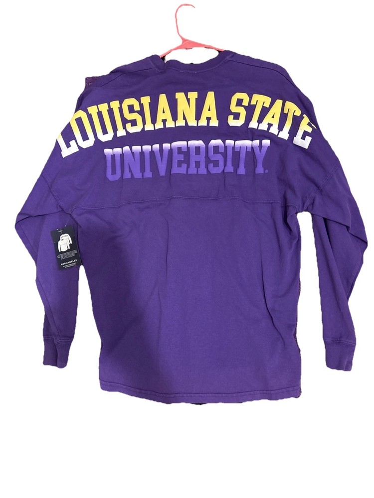 LSU Tigers Shirt Long Sleeve Hombre Purple NWT GEAUX Louisiana HTF. Sz M