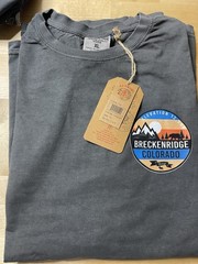 U. S. Vintage Men’s Garment Dyed Charcoal Crew Neck Long Sleeve T-Shirt Tee $50