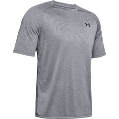 Under Armour 1345317 Men’s UA Tech 2.0 Textured T-Shirt, Pitch Gray, Small