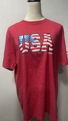 T Shirt Size L . The drawings vary. USA and Chicago print 4 lot
