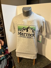Marmot Mountain Works Men’s T-Shirt Gray Heather – Cotton Poly Small – NWT