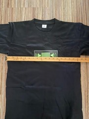 Sound Activated Light Up T-Shirt Black Size M Flashing Music Wear Works Great!