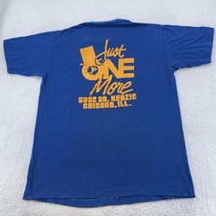 Vintage Just One More Chicago Bar Shirt Mens M/L Graphic Tee 80s Sports Beer