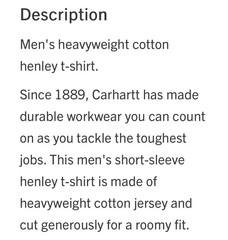 2 Carhartt Dearborn Henley Men 2XL Loose Fit XXL Gray Shirt Pocket Logo Workwear