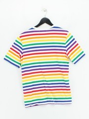 SEASALT CORNWALL Men’s T-Shirt S Multi Striped 100% Cotton Basic