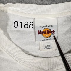 Vintage 90s Hard Rock Cafe Nashville T-Shirt Mens XL White Guitar Graphic Casual