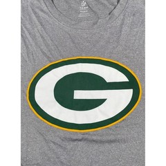NFL Team Apparel Green Bay Packers Gray Performance T-Shirt Mens Small Combine