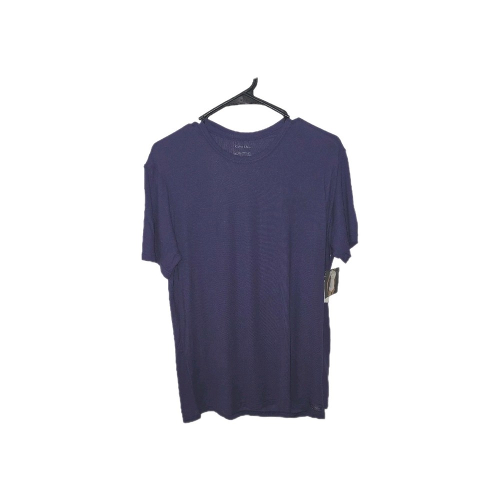 New Men’s Large Calvin Klein Purple Micro Modal & Lycra Crew Neck Under T-Shirt