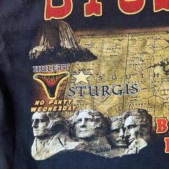 Choice Apparel Men’s L Black Sturgis Rally 2003 Graphic Cotton Crew Neck T-Shirt