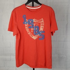 Mens Tommy Hilfiger Medium Cayenne Red New York 1985 Cotton Crewneck T-Shirt