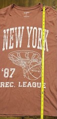 Goodfellow Graphic T-Shirt New York Basketball League Unisex Size Adult Large