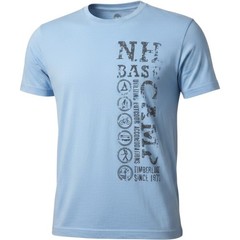Timberland Graphic T-Shirt Men’s Size M Light Blue Cotton Outdoors Travel New