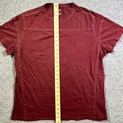 Kuhl T-Shirt Men’s L Red Cotton Stitching Casual Crew Neck Streetwear Summer Tee