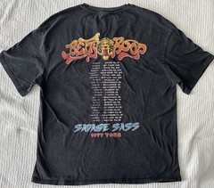 Betty Boop Mens Large T-shirt Black Fleischer 1977 Savage Sass Tour T-shirt L
