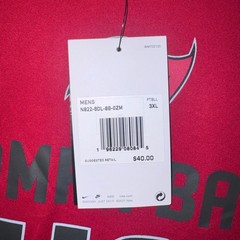 Tampa Bay Buccaneers Nike T-Shirt Mens Dri-FIT Graphic Red 3XL NEW