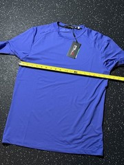 RLX Ralph Lauren Golf Performance T-Shirt Mens SMALL Blue Long Sleeve