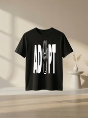 Adopt Pawprint Cute Dog Cat Pet Shelter Rescue Dogs Dog Lover Graphic Tee Gift