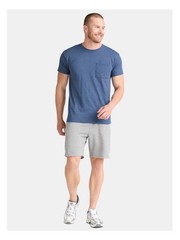 ATHLETIC WORKS Men’s 3XL (54-56) Pocket Cotton Tee Short Sleeve • Blue Cove