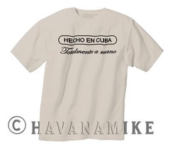 New HECHO EN CUBA Cuban Cigar Box BRAND Cuba Logo SS T-Shirt 100% Cotton