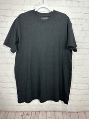 Feature All Things Good black slub long length tee t-shirt shirt, sz L, NWT $60