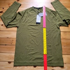 New Public Rec Henley Shirt Mens Medium Go To Slim Green Performance Stretch