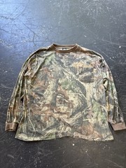 Vintage 90s Ace Sportswear Realtree Camo Single-Stitch Pocket Longsleeve Size XL