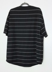 Bylt Basics T-Shirt Mens Size XXL Drop Cut V-Neck Gray Striped Lux Short Sleeve