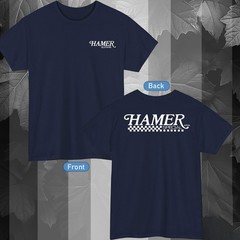 Hamer Guitar Logo Active T-Shirt Color Black/Red/Navy/Blue/White/Grey S-5XL
