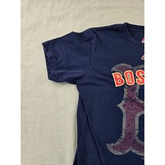 Majestic Boston Red Sox Navy Blue World Series Ticket Graphic T-Shirt Mens M