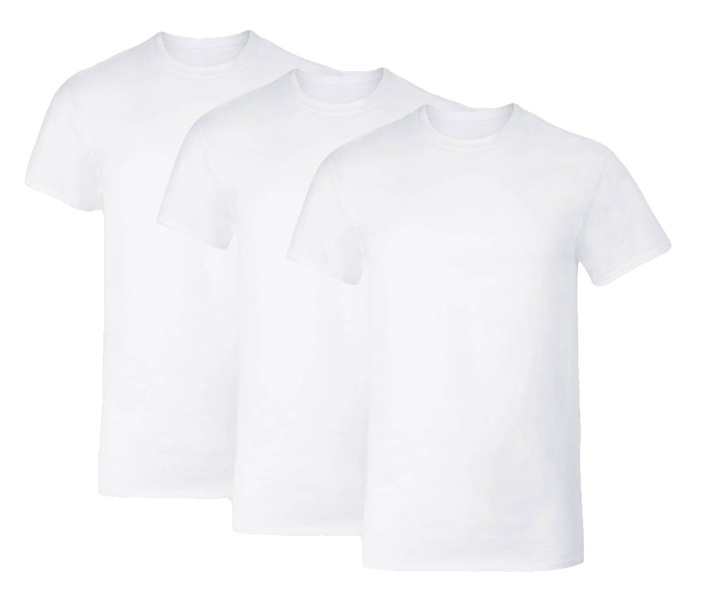 Size Small Hanes Shirts Mens Undershirt Pack of 3 White Cotton T-Shirts NEW
