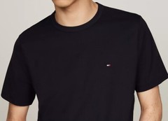 Tommy Hilfiger Mens Small Tshirts Core Flag Crew-neck Classic Black New W Tags
