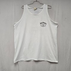 Jack Daniel’s Adults Old No.7 Tank Top Sleeveless Tee White 3XLarge XXXL DISPLAY