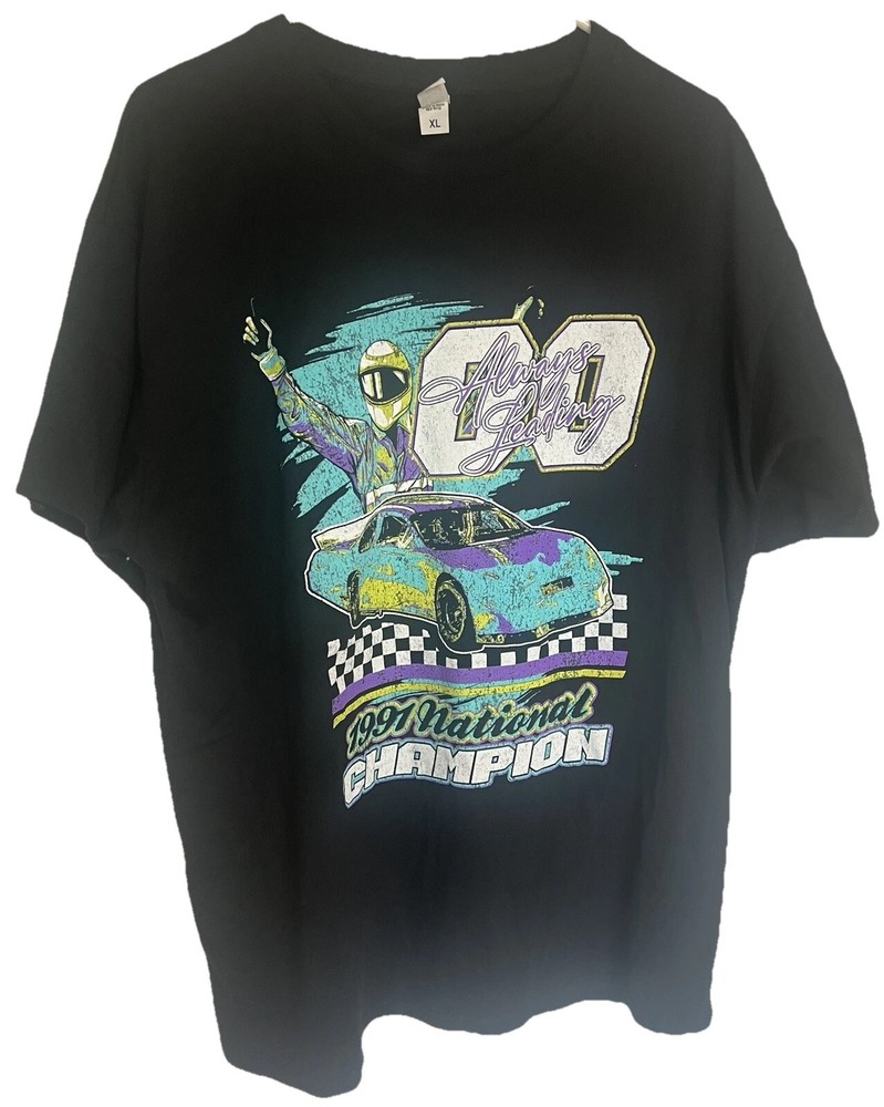 Men’s Shirt Auto Racing RaceCar T-shirt 1991 National Champion Shirt